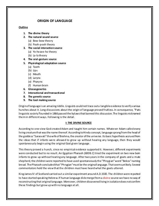 history of language pdf theories of language